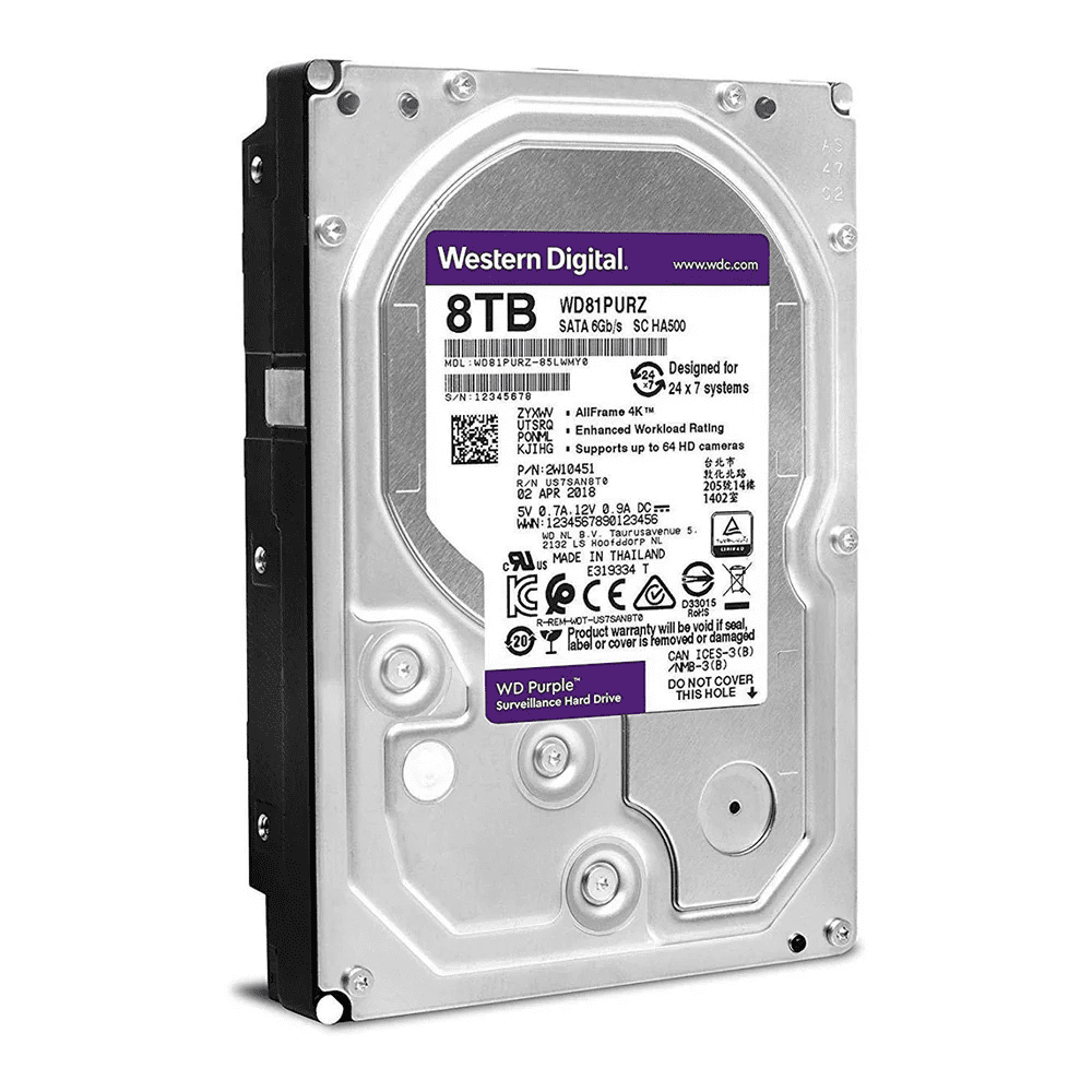 WD Purple 8TB Surveillance Hard Drive - Image 2