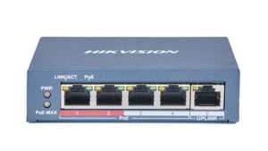 Hikvision 4 Port Fast Ethernet Unmanaged POE Switch DS-3E0105P-E(B)