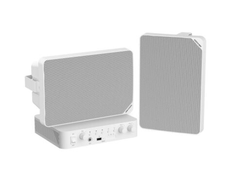 Hikvision Analog Audio Kit with 60W Analog Amplifier and 2* 20W Cabinet Speakers DS-QAE0KA60120-2